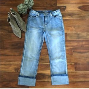 Buffalo David Bitton mid rise straight leg denim blue jean light wash